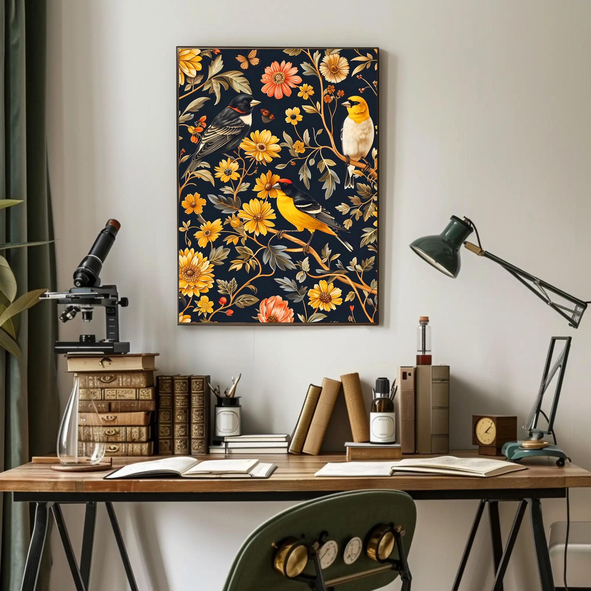 Birds and Blooms Harmony Wall Art Print