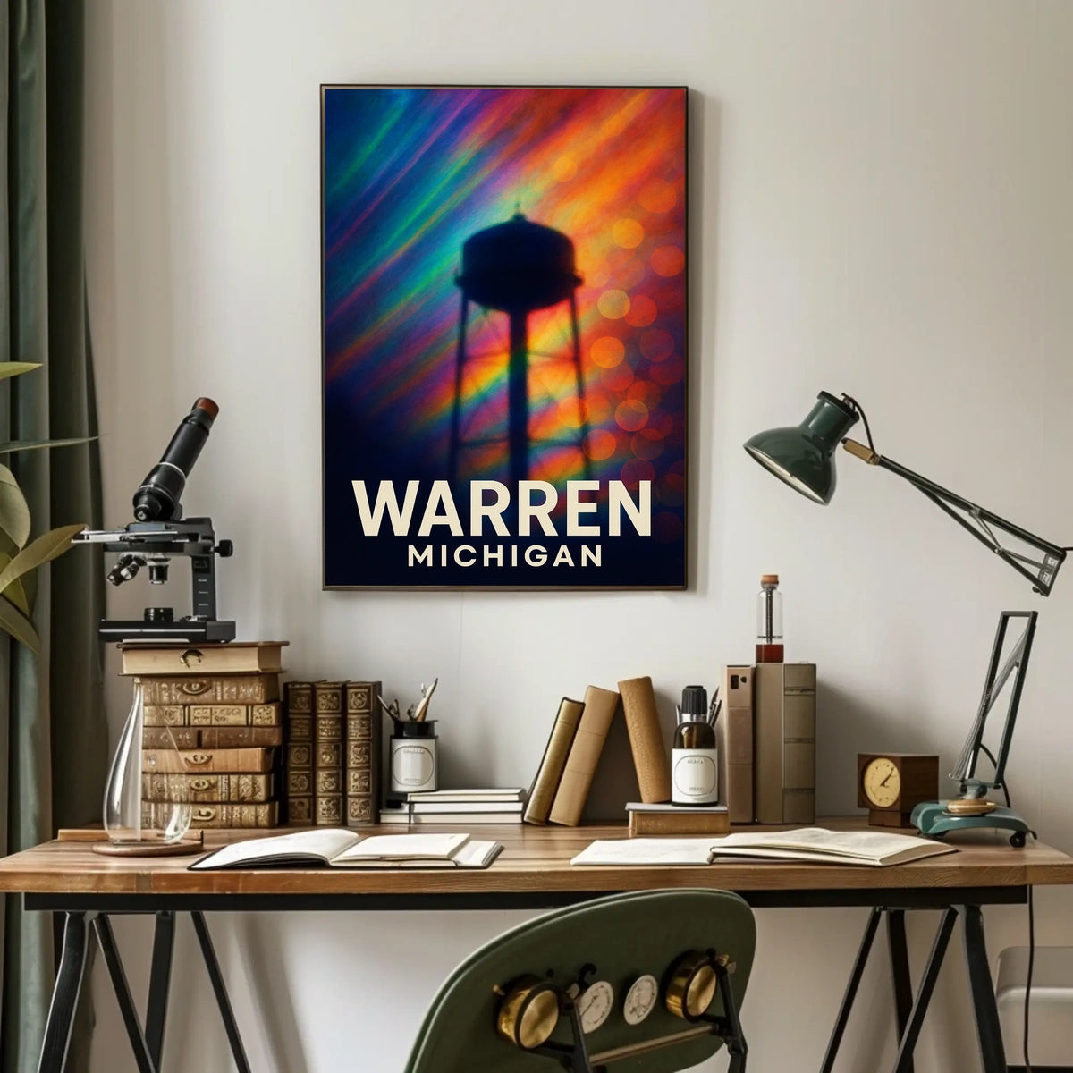Warren, Michigan A Colorful Tribute Poster