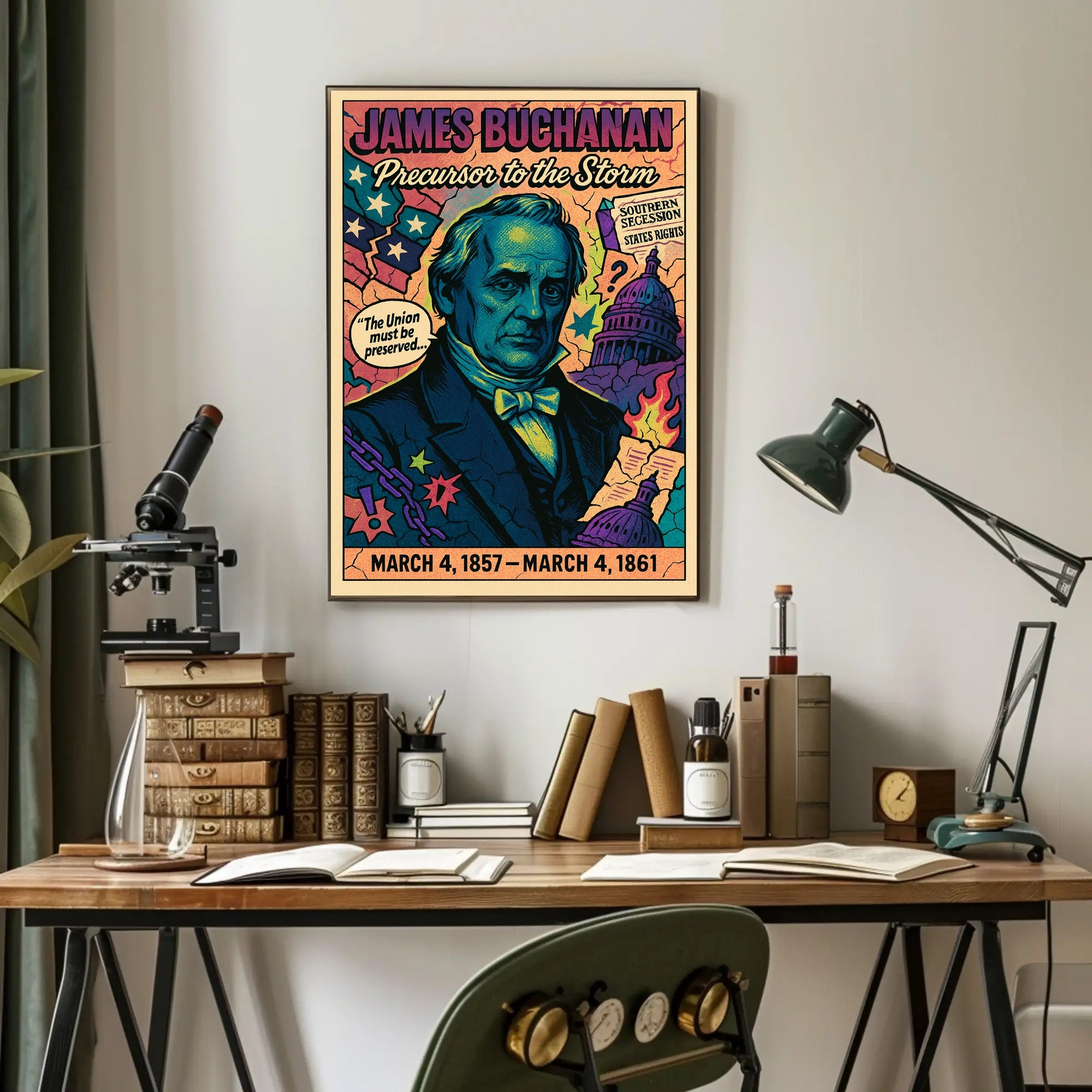 James Buchanan Precursor to the Storm Poster PosterGoat