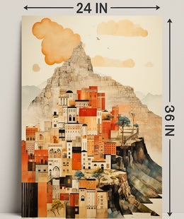 Urban Mountain Dreamscape Poster