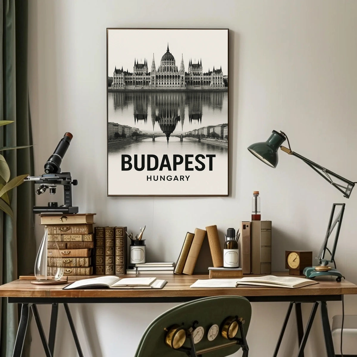 Budapest Reflection Poster