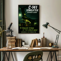 Lockheed C-141 Starlifter T-Tailed Titan Poster PosterGoat