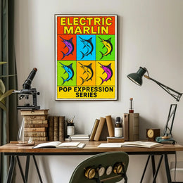 Electric Marlin Pop Expression Series Poster PosterGoat
