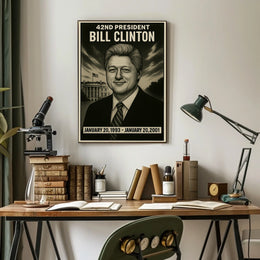 Bill Clinton 42Nd President Poster