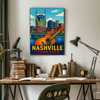 Nashville Pop Art Poster