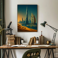 Dubai Skyline A Modern Oasis Modern Poster