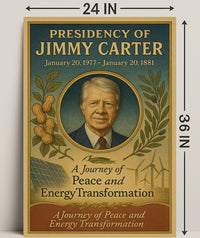 Jimmy Carter Presidency Overview Poster Wall Art Print PosterGoat