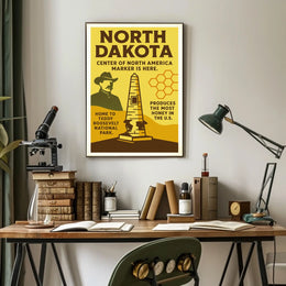 North Dakota Highlights Poster
