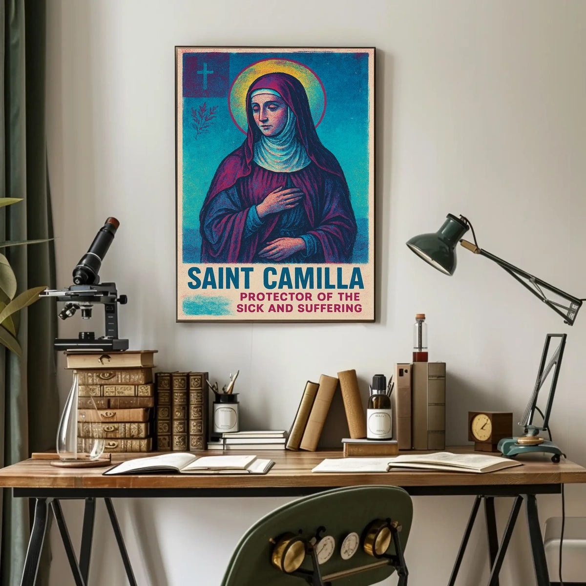 Saint Camilla Protector of the Sick and Suffering Poster
