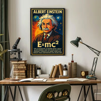 Einstein Scenic EMC2 Portrait Study Poster