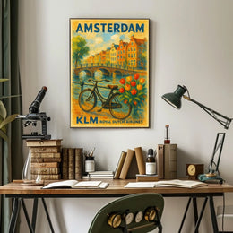 Amsterdam Travel Poster