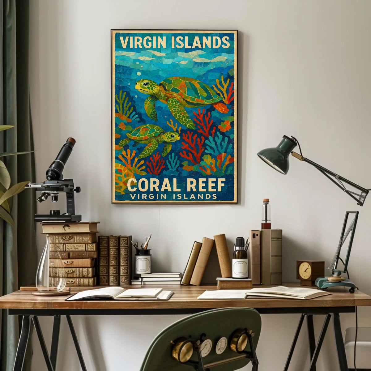 Virgin Islands Coral Reef Poster