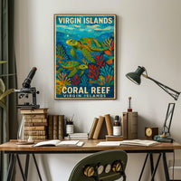 Virgin Islands Coral Reef Poster