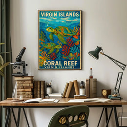 Virgin Islands Coral Reef Poster