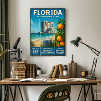 Florida Vintage Travel Poster: Sunshine State Adventure