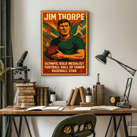 Celebrating Jim Thorpe Legendary Athlete Jim Thorpe Poster
