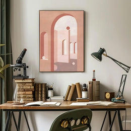 Abstract Architectural Forms Poster