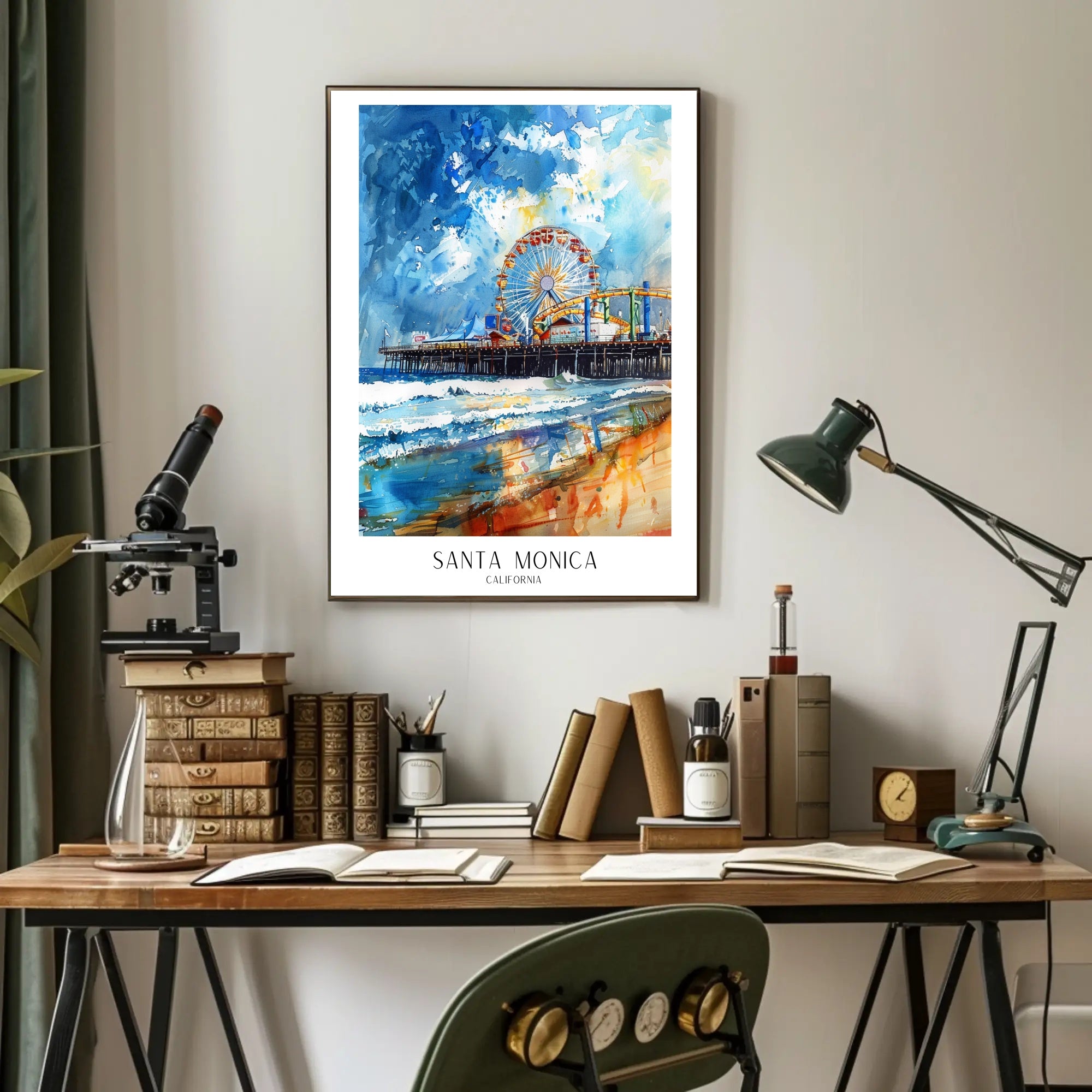 Santa Monica Pier Poster PosterGoat