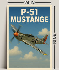 P-51 Mustang Poster PosterGoat
