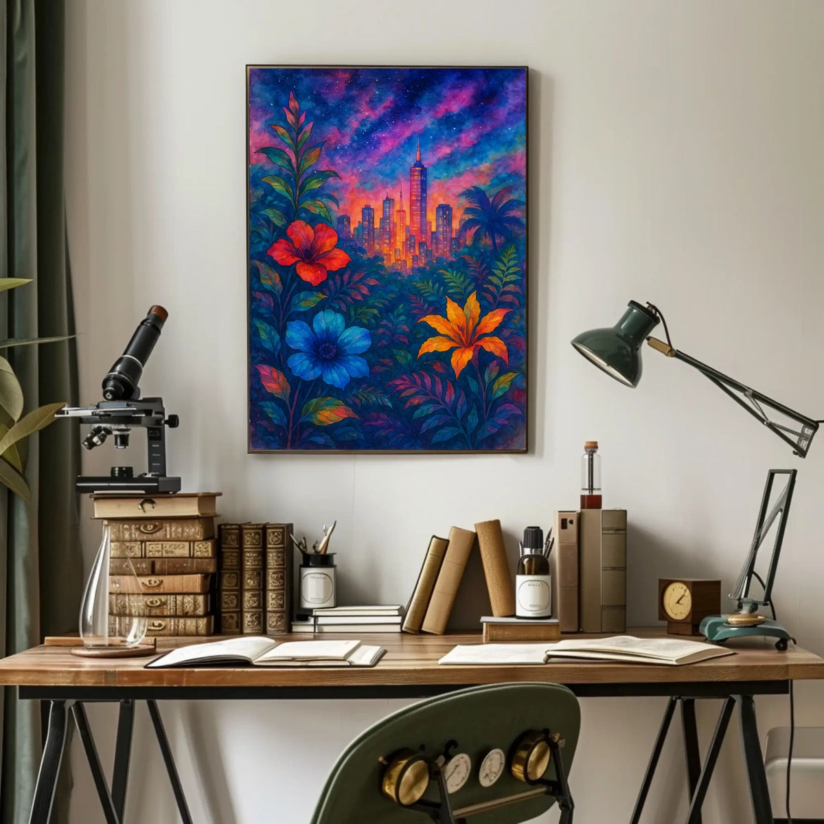 Cityscape In Bloom Poster
