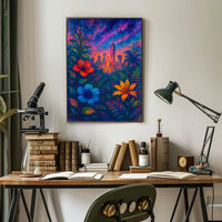 Cityscape In Bloom Poster