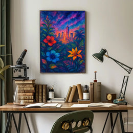 Cityscape In Bloom Poster