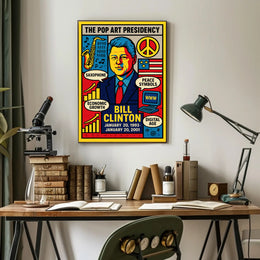 Bill Clinton The Pop Art Presidency Poster PosterGoat