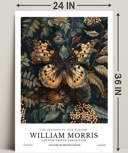 William Morris Botanical Artistry Exhibition Artistic Poster