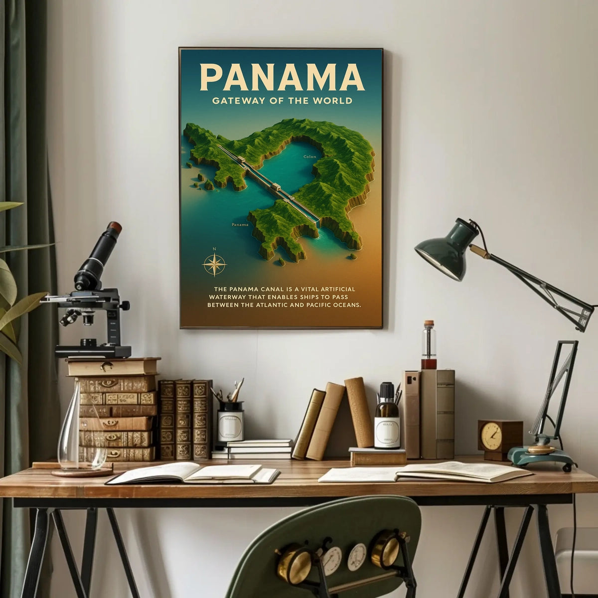 Panama Canal Gateway of the World Poster