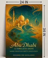 Abu Dhabi Timeless Oasis Elegance Cityscape Poster