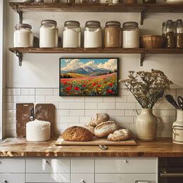 Serene Mountain Meadow Poster