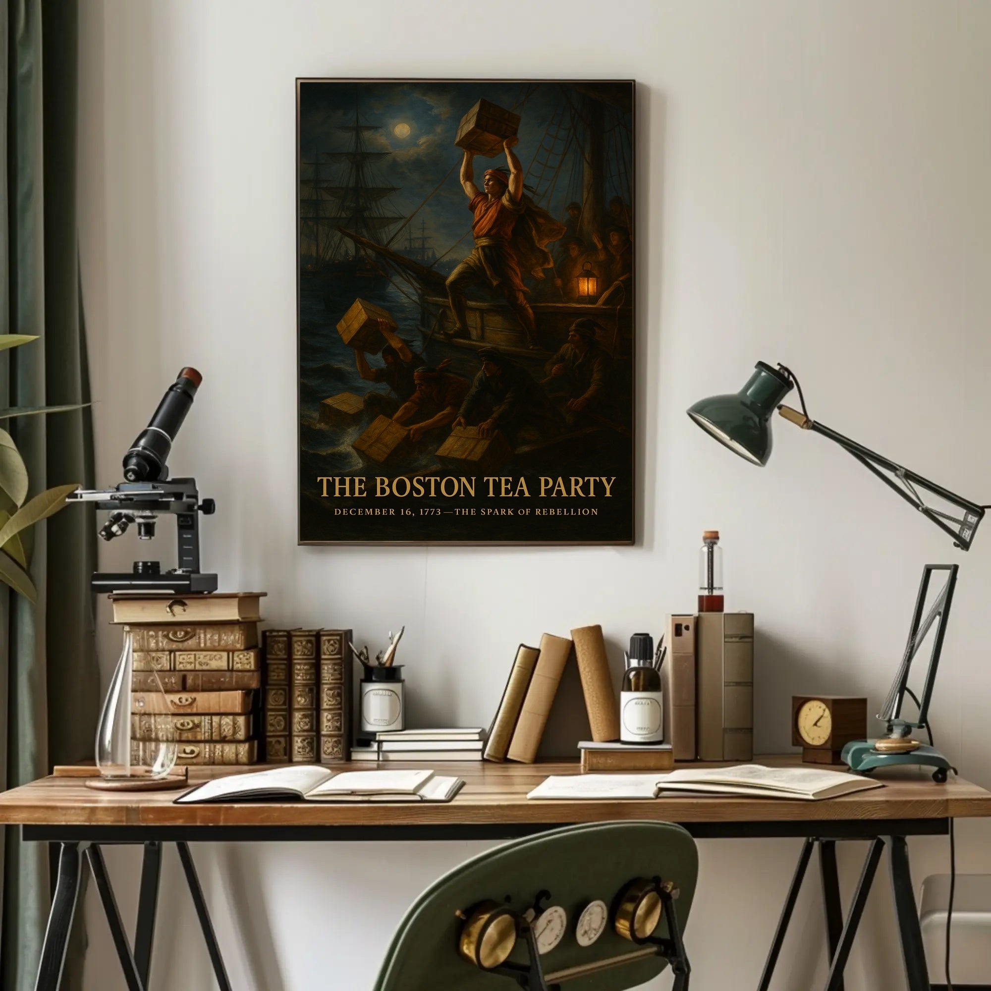 The Boston Tea Party The Spark of Rebellion Poster PosterGoat