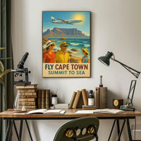 Fly Cape Town Summit To Sea Poster
