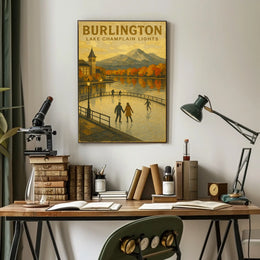 Burlington Lake Champlain Lights Poster