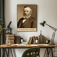 Rutherford B. Hayes Vintage Presidential Portrait Poster
