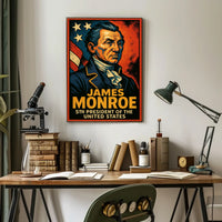 James Monroe Fifth President Poster Scenic Wall Art 18x24