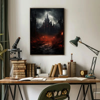 Gothic Castle At Dusk Poster PosterGoat