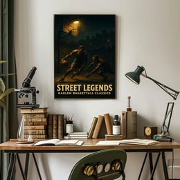 Harlem Basketball Classics Vintage Sports Poster PosterGoat
