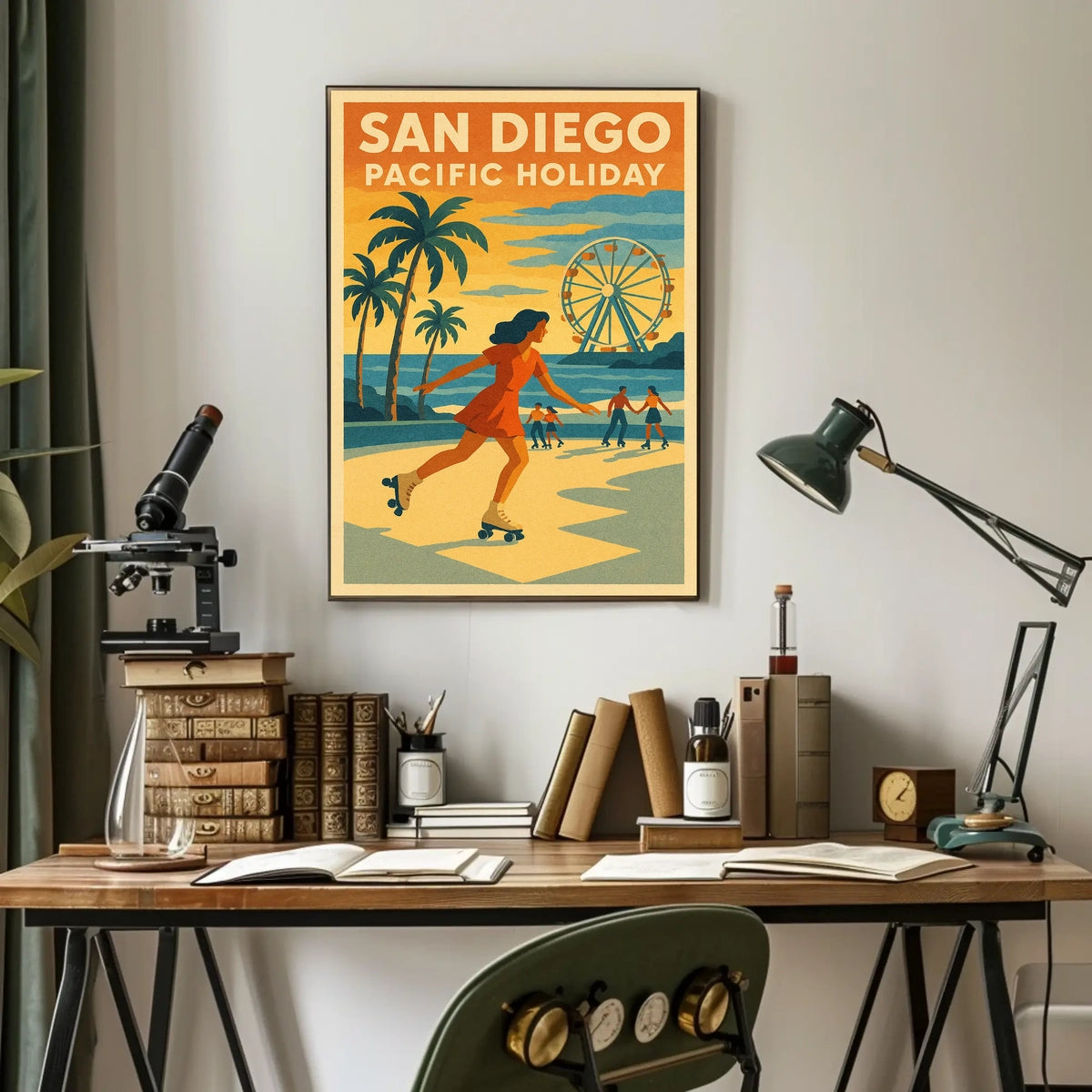 San Diego Pacific Poster