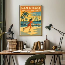 San Diego Pacific Poster