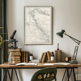 Chart Of The Great Barrier Reef Area Poster