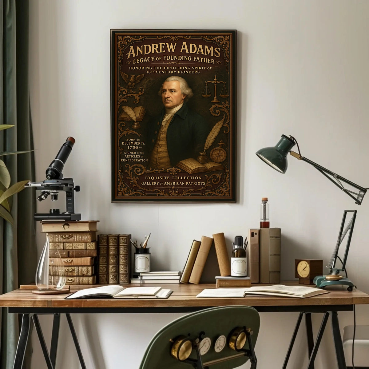 Andrew Adams Legacy of Founding Father Poster