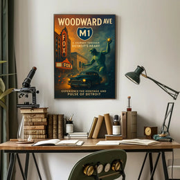 Woodward Avenue A Journey Through Detroits Heart Poster PosterGoat