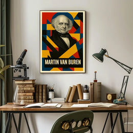 Martin Van Buren 8th President of the United States Abstract Pop Poster