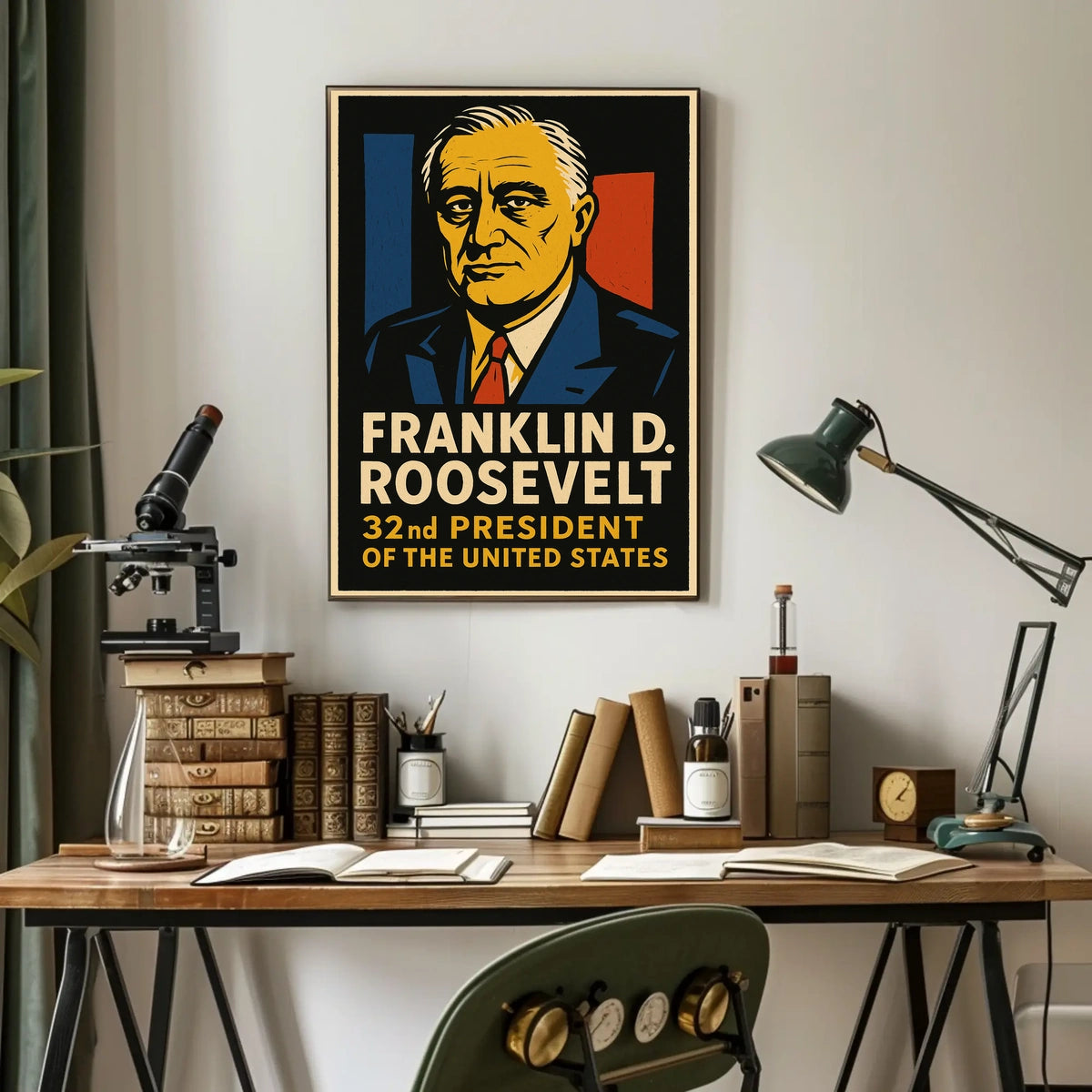 Franklin D. Roosevelt 32Nd President Poster