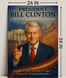 Bill Clinton Years of Transformation Poster PosterGoat