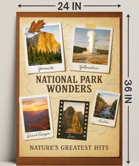 National Park Wonders Poster PosterGoat