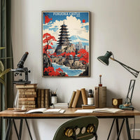 Fukuoka Castle Heritage Art Print - Cultural or Heritage Poster