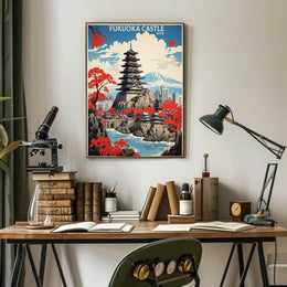 Fukuoka Castle Heritage Art Print - Cultural or Heritage Poster