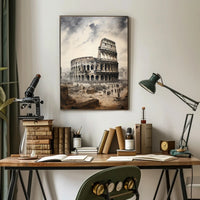 The Colosseum Echoes Of Ancient Rome Poster
